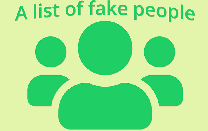 List of Fake People